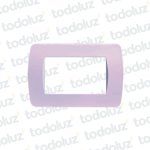 Placa 3 Modulos 2x4 Lila Loft Conatel (LIQUIDACION)