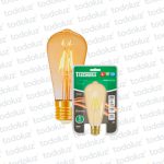 Lamp. Led Filamento Vintage Ambar ST64 4W Dimerizable E27 220V Calido