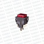 Interruptor PVC Pulsador c/ Traba y Luz Verde 2A 250V Margirius