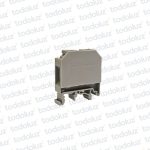 Bornera Din 10mm² Gris c/ Tapa Lateral