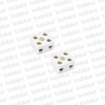 Bornera Porcelana 2P 10mm² 50A 600Vac