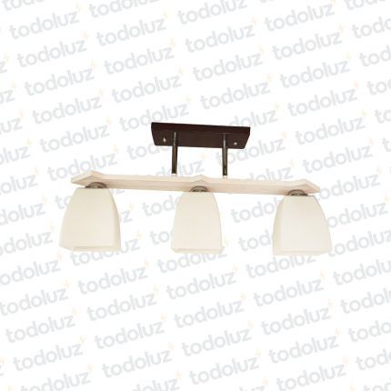 Araña Fijo T. Flecha Rosa Tulipa Vd. Blanco 3*E27 (53.134)