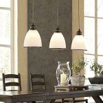 Colgante Triple lineal Vd. Satinado c/Borde Negro 3*E27 (54.639) - Imagen 2