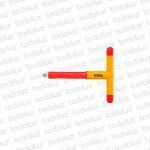 Llave T 1/2´x200x140mm 1000V Linea Profesional Industrial Total