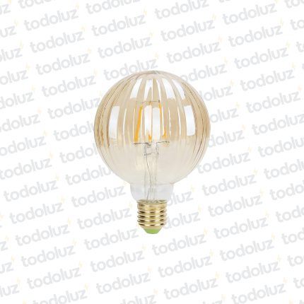 Lamp. Led Filamento G95 Ambar 4W E27 220V Calido