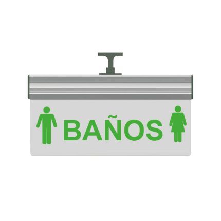 Señalizador Figura "Baño" de Led