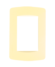 Placa 3 Modulos 2x4 Amarillo Claro Loft Conatel (LIQUIDACION)