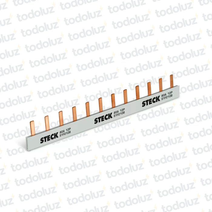 Peine de Conexion Unipolar 12 Pin 80A 220V Steck