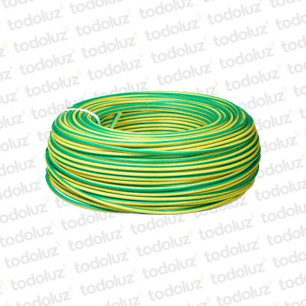 Cable Multifilar 1mm² Verde/Amarillo 750V Antillama (x.Rollo/100m) Inpaco