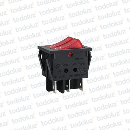 Micro Interruptor Doble On/Off 6A 250V
