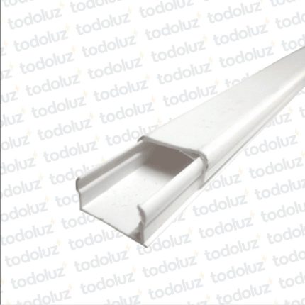 Cablecanal 24x14mm Blanco c/ adhesivo (x.Tira/2mts)