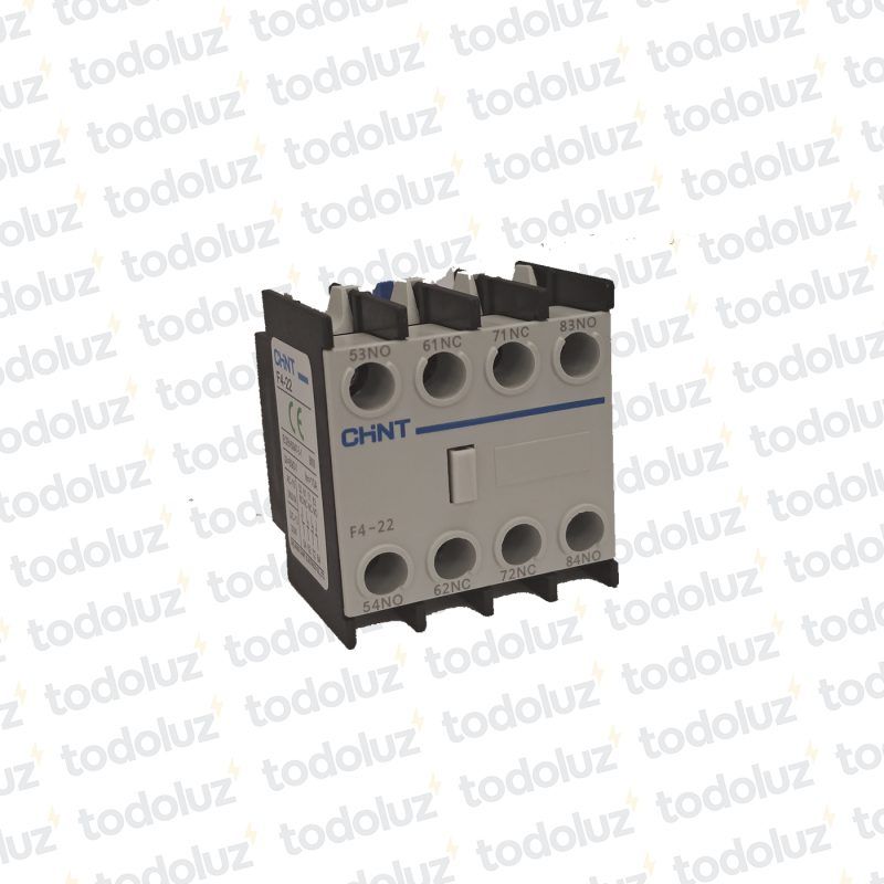 Contacto Auxiliar Frontal 2NO+2NC p/ Contactor NC-1 Chint