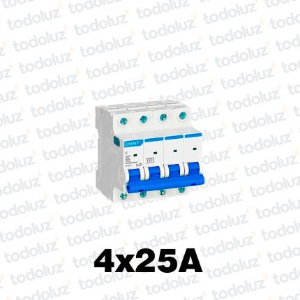 Interruptor Termomagnetico Sist. Din 4P 25A 6ka C Chint