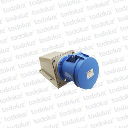 Tomacte. Adosar Industrial 6H 2x63A+T (3 Pin) IP44 200-250V Azul Qi