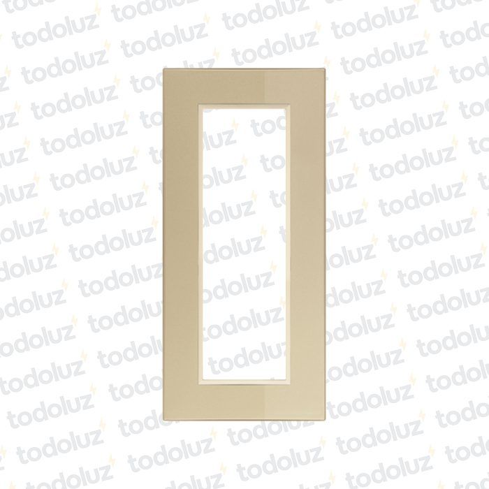 Placa 6 Modulos 2x8 Champagne D. Flat Conatel