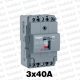 Interruptor Automatico en Caja Moldeada Fijo 3P 40A 18ka Hager