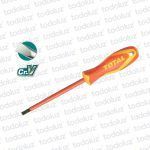 Destornillador 1000V Plano 6.5x150mm Linea Industrial Total