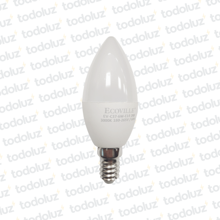 Lamp. Vela Led DIMERIZABLE 6W Calido E14 220V