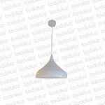 Colgante Semicirculo Blanco 30cm F/Blanco 1*E27 (54.620)