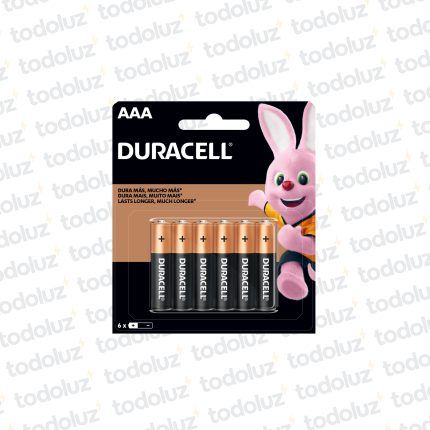 Pila Alcalina AAA 1.5V (x.6unid) Duracell