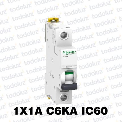 Interruptor Termomagnetico Sist. Din 1P 1A 6ka C IC60 Premium Schneider