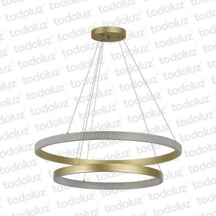 Colgante Bronce Doble Aro Led Incorp. 47W 3000°K (54.644)