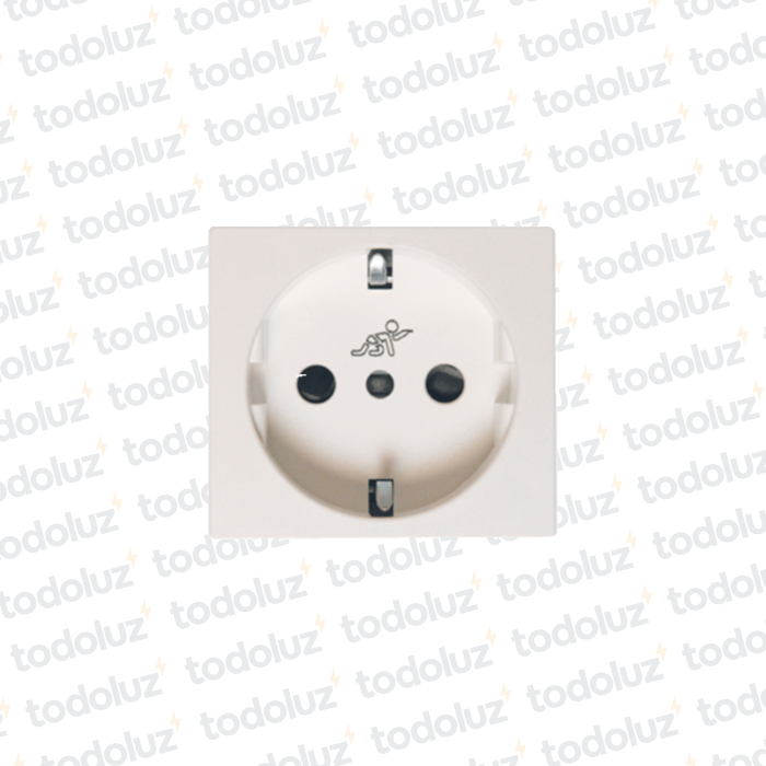 Mod. Tomacte. Schuko 16A 250V D. Blanco Conatel