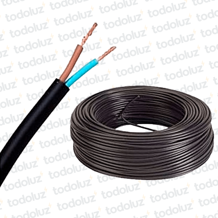 Cable Tipo Taller Inpaflex 2x1mm² 500V (x.Rollo/100m) Inpaco