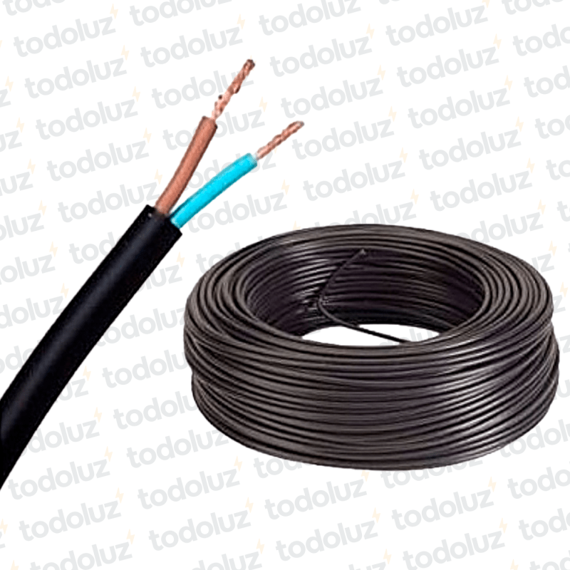 Cable Tipo Taller Inpaflex 2x2mm² 500V (x.1Metro) Inpaco