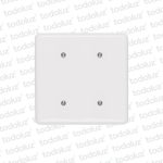 Tapa Ciega Cuadrada 4x4 Blanco c/ torn. Ilumi