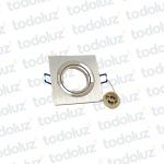 Spot Embutir Cuadrado Cromado (91x91mm) 1*GU10 (52.223)