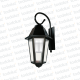 Farol Colonial Negro c/ Brazo Ondulado 50cm 6C V. Transp 15cm 1*E27 (55.056)