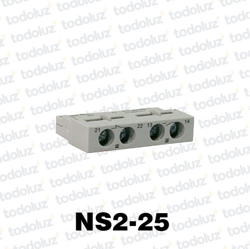 Contacto Auxiliar Frontal 1NO+1NC p/ Guardamotor Mod.NS2-25 Chint