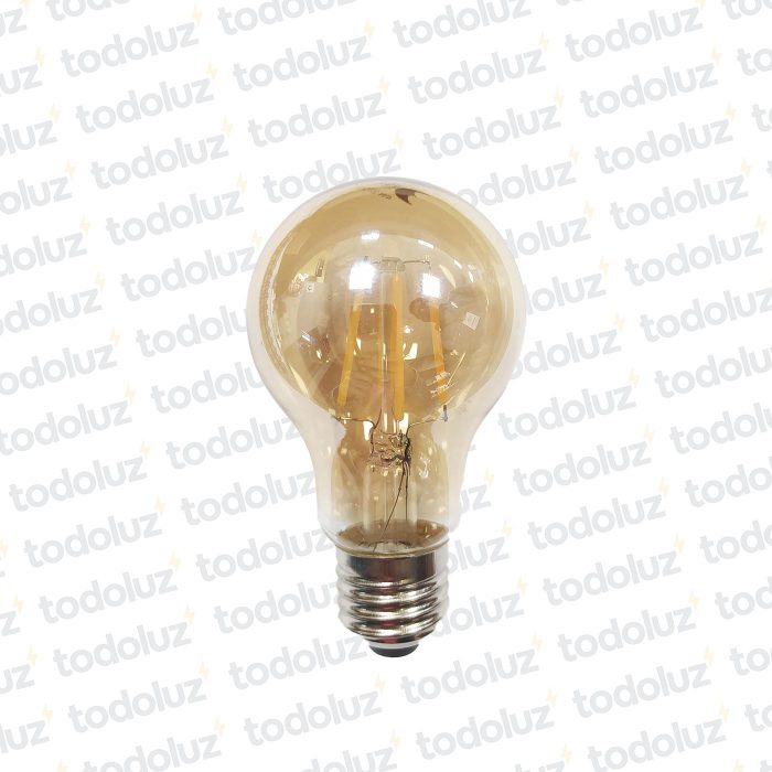Lamp. Led Filamento A60 Ambar 4W E27 220V Calido