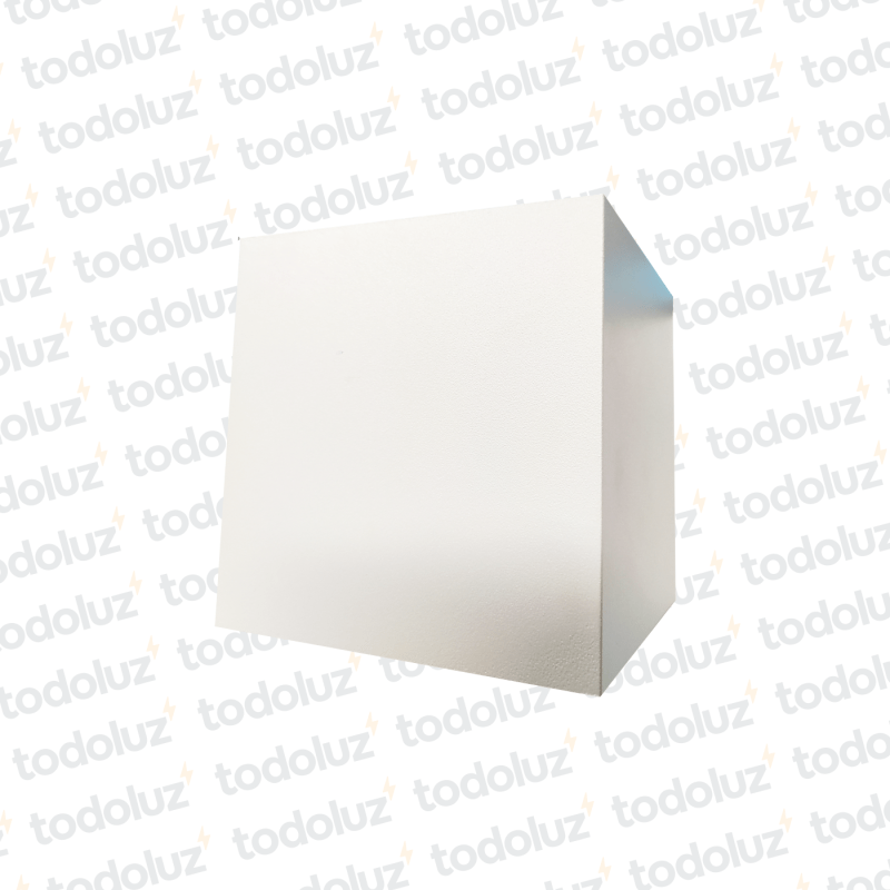 Aplique Ext. Bidireccional Cubo Blanco 10W 3000°k (10x10x10CM) (57.074)