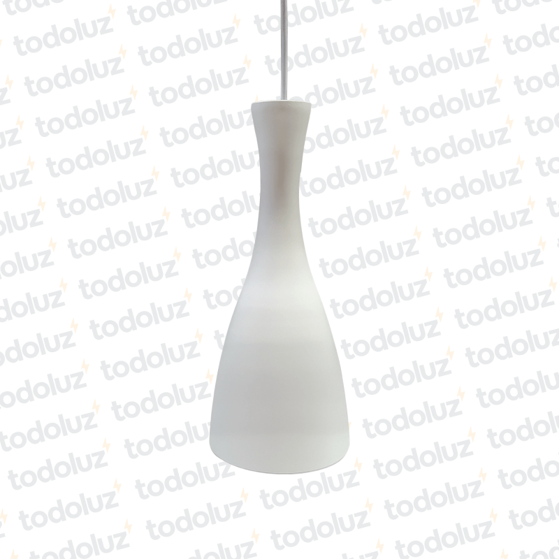 Colgante T. Cono Blanco F. Blanco 1*E27 (54.395)