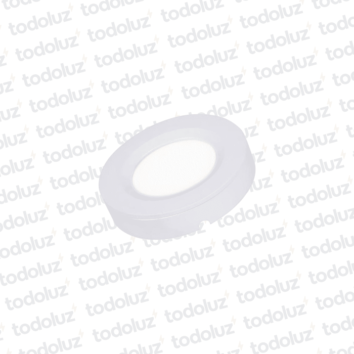 Spot Led Redondo Embutir/Adosar 2W 3000°k (ø70x15mm)