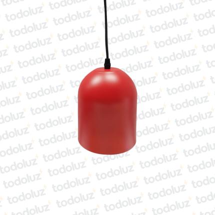 Colgante Tipo Campana Rojo 1*E27 (54.400)