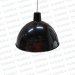 Colgante Semicirculo Negro F/ Blanco 38cm 1*E27 (54.402)