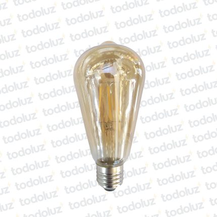 Lamp. Led Filamento ST64 Ambar 4W E27 220V Calido