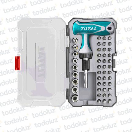 Kit Destornillador Lateral Cricket c/ 45 Puntas Linea Industrial Total
