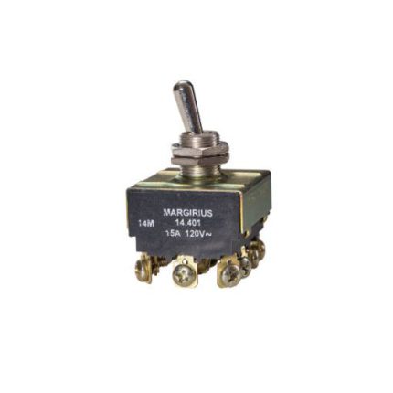 Interruptor Metal "H" Conmutador On/On 4P 10A 250V Margirius