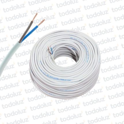 Cable Tipo Taller Inpaflex 2x1mm² Blanco 500V (x.1Metro) Inpaco