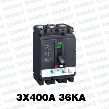 Interruptor Automatico en Caja Moldeada Regulable 3P 400A 36ka 380Vac Schneider