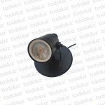 Spot Adosar Movil Redondo Negro p/Lamp. Dicroica 1*GU10