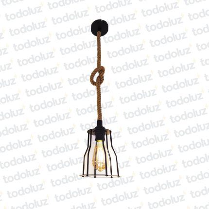 Colgante Tipo Vintage Estilo Jaula c/Piola 1*E27 (54.585)