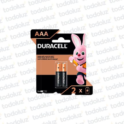 Pila Alcalina AAA 1.5V (x.2unid) Duracell