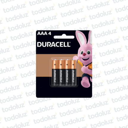 Pila Alcalina AAA 1.5V (x.4unid) Duracell