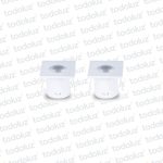 Spot Mini Fijo Embutir Cuadrado Blanco 1w 3000°k x2pcs IP20