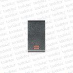 Mod. Int. Unipolar Luminoso Led Azul 16A 250V D. Grafito Conatel